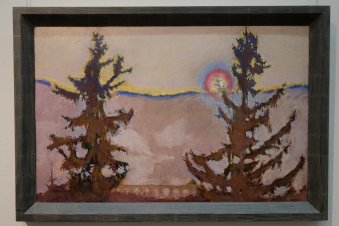 'Vienna Semmering landscape - Sunset' by Koloman Moser 