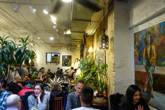 Interior of Grounded Coffee & Tea