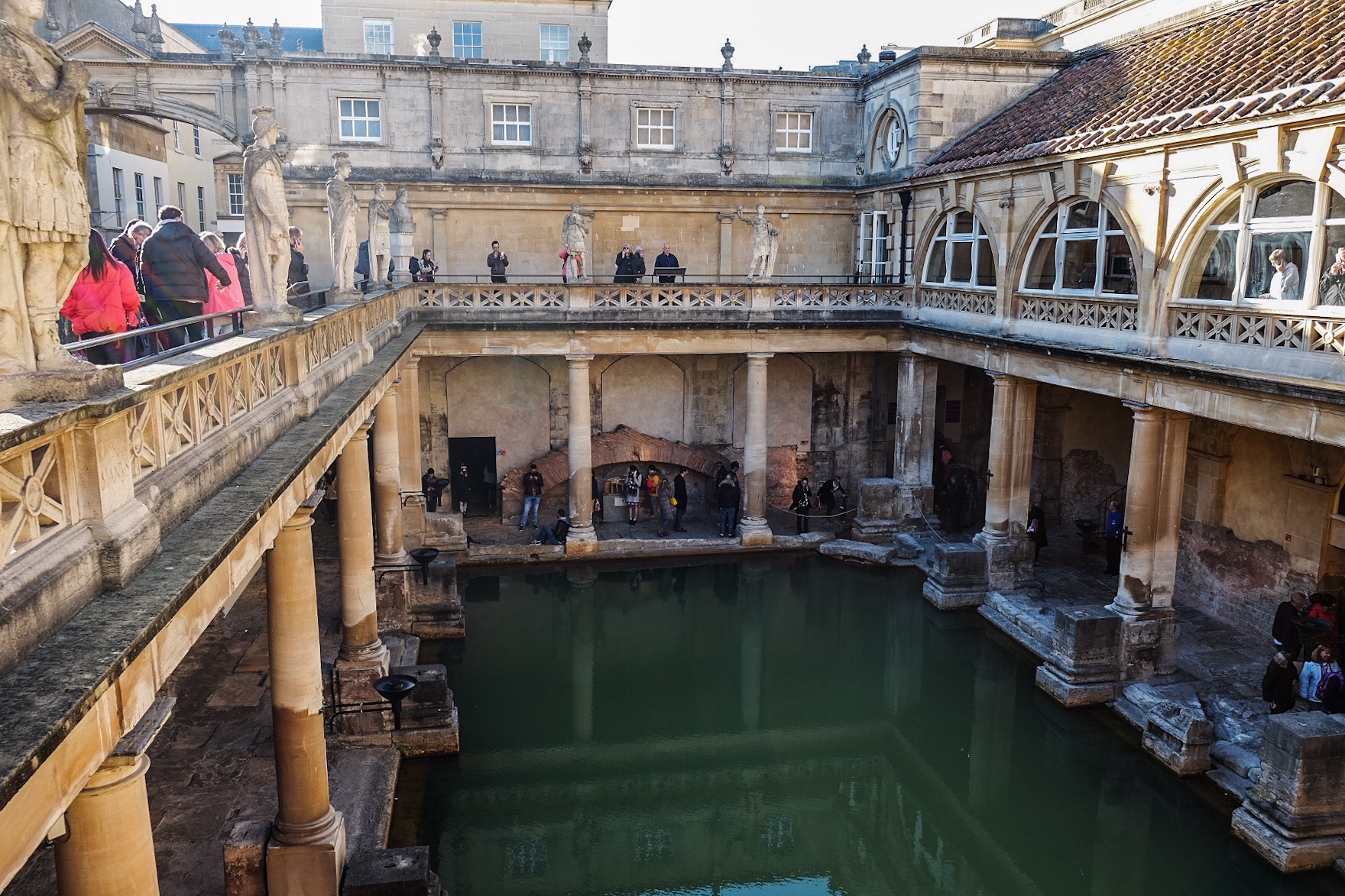 The historic Roman Baths