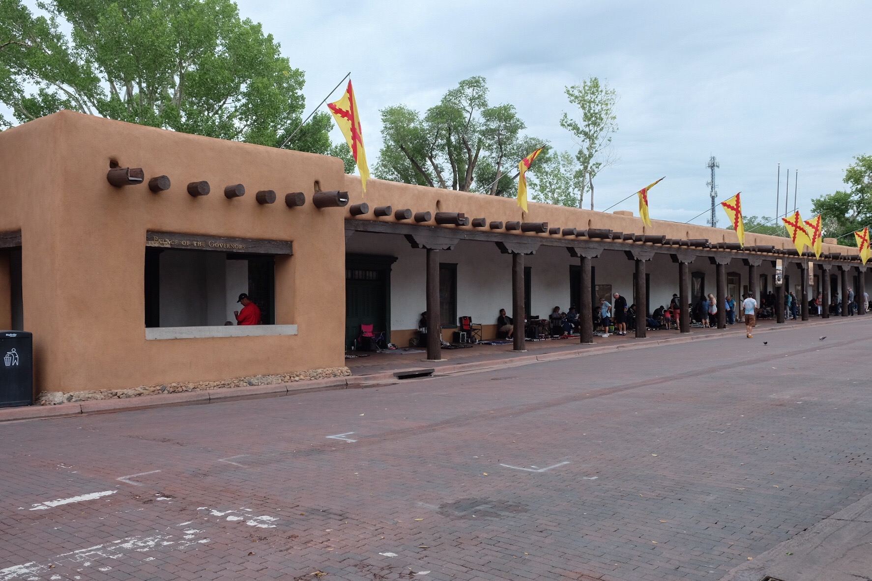 Santa Fe Plaza with Indian market